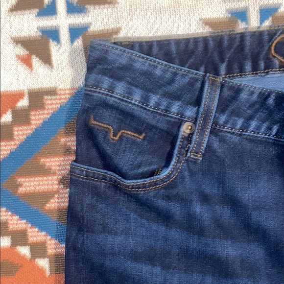 Kimes Livy High Rise Blue Wide Leg Jeans size 8/34 - Picture 3 of 6